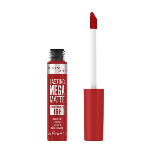 Rimmel London Lasting Mega Matte Liquid Lipstick, Long-Lasting, Hydrating, Vegan Formula - 500 - Fire Starter, 0.25oz