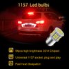 Melphan-Auto 1157 Led Brake Light Bulb, 12V-24V 1157 7528 2357 2057 BAY15D LED Replacement Light Bulb for Brake Tail Light for Car RV Trailer Boat, 54SMD 3014 Chipset White light, 4PCS