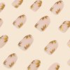 24 Pcs Press on Nails, Sunjasmine Fake Nails with Designs, Acrylic Nails False Nails with Nail Glue for Women (Medium Fall Leaves)