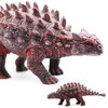 Gemini&Genius Dinosaur Toys Saichania Action Figure Ankylosaurus Dino Model-5.9 Inches Length Birthday Cake Topper, Role Play, Collection for Kid 3-12 Years Old