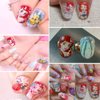 6 Sheets Cute Nail Art Stickers Cartoon Nail Decals 3D Self Adhesive Designer Nail Stickers Nail Art Supplies Mermaid Nail Stickers for Women Girls Nail Decoration Accessory (Princess)