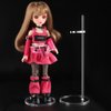 UCanaan 5 Pcs Doll Stands Kids Toys Accessories for 11.8 Inch Dolls Display Holder Suitable for 11''-13'' Dolls Transparent Stent Stand for Dolls