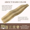 GOO GOO Tape in Hair Extensions Human Hair, 16/22 Light Blonde Highlighted Golden Blonde, 24inch 50g 20pcs, Thick Ends Straight Seamless Tape in, Invisible Tape in Hair Extensions Human Hair