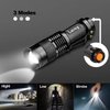 LETMY Tactical Flashlight, Super Bright LED Mini Flashlights with Belt Clip, Zoomable, 3 Modes, Waterproof - Best EDC Flashlight for Gift, Hiking, Camping, Hurricane & Power Outage (2 Pack)