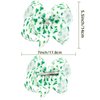 St. Patrick's Day Hair Bows Clips Irish Glitter Shamrock Hairpin for Kids Grosgrain Ribbon Bowknot Boutique Alligator Hair Clips Green Saint Headwear Accessories for Kids Girls Women