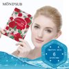 [MOND'SUB]Sheet Face Mask For All Skin Types-Fruits Facial Mask Sheet-Deep Moisturizing&Nourishing&Hydrating-Natural&Organic Collagen Essence Skin Care (Rose Hydrating & Brightening)