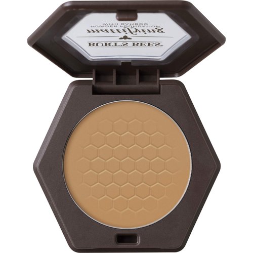 Burts Bees 100% Natural Mattifying Powder Foundation, Nutmeg - 0.3 Ounce (Pack of 2)