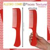 Allegro Comb 1004 Wide Tooth Detangling Hair Combs For Women, Stylists & Curly Hair Teasing Comb Mens Comb 1 Piece. (Strawberry)