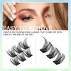 Hermosa Florence Flair Vegan cruelty free Mink Eyelashes Clusters Set 72 D Curl 8mm-16mm Wispy Lash clusters Individual Lashes 10-18mm Extensions HMFD22