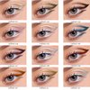 ZUK Liquid Eyeliner, Glitter Eyeliner, Quick-Drying, Rich Pigment, Colourful Eyeliner, Waterproof & Smudge Proof, Long Lasting 12#, 0.11 Fl Oz