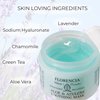 Florencia Aloe & Azulene Soothing Hydrating Gel Mask. Oil-Free Hydrating Recovery for Dry, Dehydrated Skin. Hyaluronic Acid, Japanese Green Tea, Aloe, Azulene. 2 Fl Oz