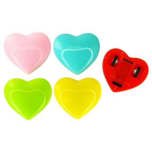 Kipp Brothers Pull Back Heart Racer Party Favors, Valentine's Day, Grab Bags & More- Bulk 12 Pack with Assorted Colors
