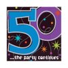 "50 ...the party continues" Luncheon Napkins, Party Favor
