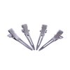 50pcs 1.75 Inches Single Prong Curl Clips Silver Hair Clips Metal Alligator Hair Pins Clips for Hair Extensions
