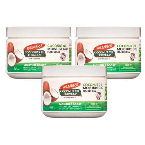 Palmer's Coconut Oil Formula Moisture Gro Hairdress, 8.8 Ounces each (Pack of 3)
