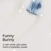 OPI Nail Lacquer Funny Bunny | Sheer Soft White Crème Chip Resistant Nail Polish | Vegan, Fast Drying, Streak Free