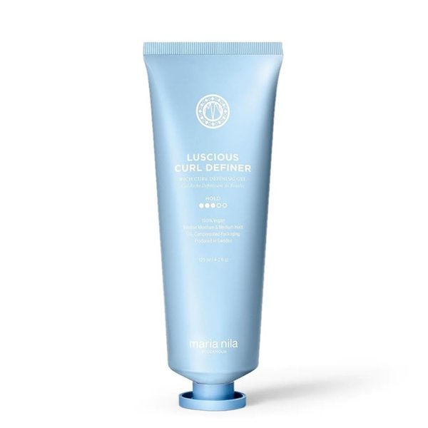 Maria Nila Coils & Curls, Styling Gel, Luscious Curl Definer 4.2 Fl Oz, Medium Hold, For Curly & Wavy Hair, Shea butter for Soft & Frizz Free Hair, 100% Vegan