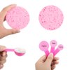 Sonku Facemask Mixing Bowl Set, Silicone DIY Face Mask Tool Kit with Facial Mask Bowl,Silicone Brush,Spatula,Measuring Spoons,Measuring Cup,Sponge,Makeup Headband-Pink
