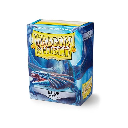 Dragon Shield Matte Blue Standard Size 100 ct Card Sleeves Individual Pack