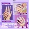 MEFA Purple Gel Nail Polish, 6 Colors Purple Gel Polish Set Pink Shimmer Purple Nail Polish Gel Soak Off Grape Lilac Violet Gel Nail Art Manicure DIY Salon Gifts for Women Girls