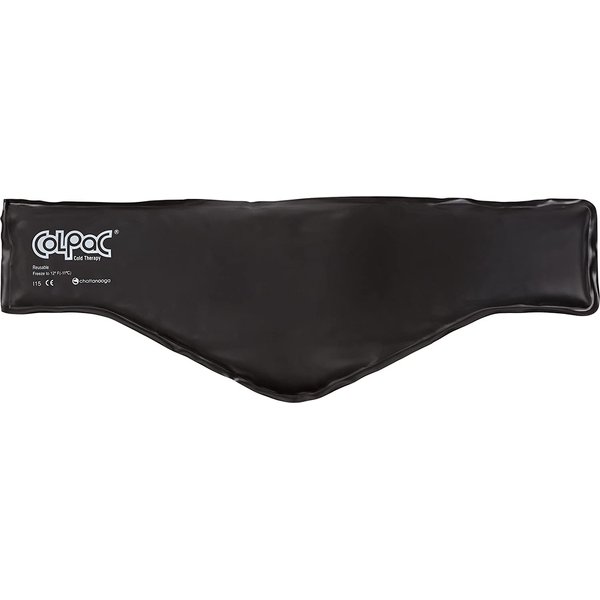 Chattanooga ColPac - Reusable Gel Ice Pack - Black Vinyl - Neck Contour - 21 inches - Cold Therapy - Knee, Arm, Elbow, Shoulder, Back - Aches, Swelling, Bruises, Sprains, Inflammation
