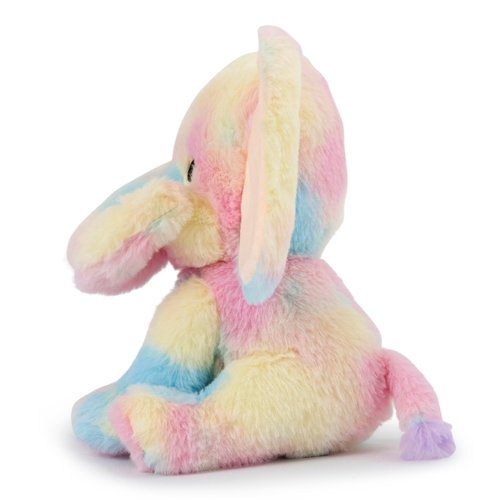 KINREX Elephant Stuffed Animals – Stuff Animal Plush Toy for Babies Girls Boys, Elephants Plushie Toys for Birth Stats, Baby Shower, Infants, Newborn Boy & Girl, Rainbow, Measures 9 Inches