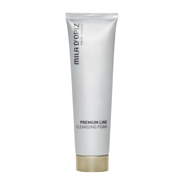 Mila d'Opiz Premium Line Cleansing Foam - Anti-Aging Face Wash - Gentle Toning, Moisturizing Facial Cleanser - Purifying for All Skin Types - 4.23 oz