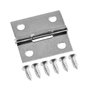 Piutouyar 6Pack Butt Hinge 1 Inch Mini Hinges 304 Stainless Steel Hinges Small Cabinet Hinges Folding Craft Hinges with Mounting Screws for Boxes Gate Drawer