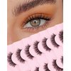 Natural Lashes Mink Natural Eyelashes False Eyelashes Natural Look False Lashes Wispy Eye Lashes Cat Eyelashes Fake Lashes KD01