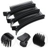 Beaupretty 3 Pieces Teasing Clip Combs Hair Combs Hairstylist Hair Clips Hair Coloring Styling Tools for Highlights Trimming Cutting Flat Iron Guide, Black