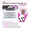 Ardell False Eyelashes Double Trio Individuals Short Black 4 Pack