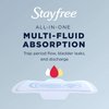 Stayfree Maxi Overnight Pads with Wings For Women, Reliable Protection and Absorbency of Feminine Periods, 28 Count