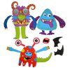 Buddy & Barney Silly Monsters Bath Stickers, Monster Foam Stickers Bath Toy for Children 3+, Pack of 30 Reusable Stickers, Bathtub, Tub, Shower, Boys, Girls, Kids