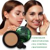 2024 New Mushroom Head Air Cushion CC Cream,Air Cushion beauty Waterproof BB Cream Foundation,Face Makeup Base Full Coverage Long Lasting Matte Concealer CC Cream(Natural)