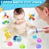 CHESLICR Baby Bath Toys Gift for Toddlers Kids Year Old Age 1 2 3, Infant Bathtub Toys Set with Suction Cup Spinners, Animal Toys, Swimming Toys, Easter Basket Christmas Stocking Stuffer for Toddlers