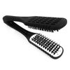 Wismee Boar Bristle Double Sided Brush Comb Clamp Anti-static Hair Straightener Tool Comb Hair Splint Comb Hairdressing Plywood Straightening Styling Hair Brush