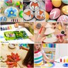 20 Pcs Paint Brushes for Kids, Round and Flat Kids Paint Brushes, Easy Hold and Clean Toddler Paint Brushes, Bristle Craft Paint Brushes for Acrylic Oil Watercolor Washable Paint