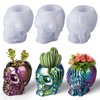 LET'S RESIN Skull Resin Molds, Hear-no, Speak-no, See-no 3 Pcs Skull Silicone Molds for Resin Crafts, Cute Epoxy Resin Molds Silicone for Resin Casting, DIY Craft, Home Decor