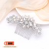 Ammei Headpiece Silver Wedding Hair Comb With Pearls and Crystals Wedding Hair Accessories Bridal Headpiece Or For Parties