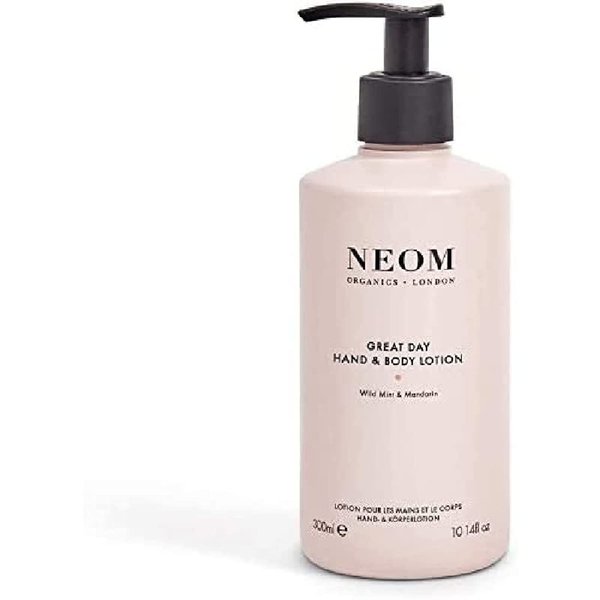 NEOM – Great Day Hand & Body Lotion, 300ml | Wild Mint & Mandarin | Nourish and Soften, Zesty Fragrance