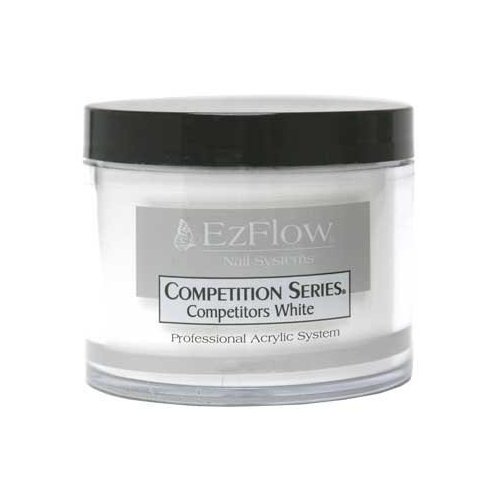 EZ Flow Competition Series Powder Competitors False Nails, White, 4 Ounce