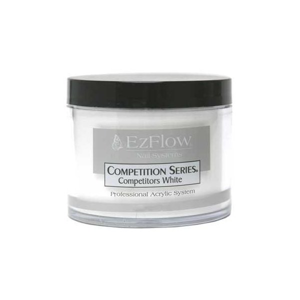 EZ Flow Competition Series Powder Competitors False Nails, White, 4 Ounce