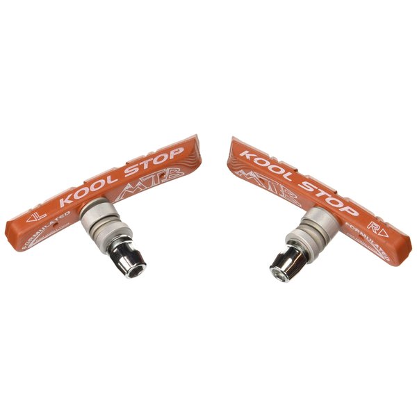 Kool Stop MTN Mountain Bicycle Brake Pads (Threaded, Salmon)