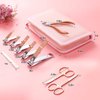 Manicure Set Pedicure Kit Womens Nail Clippers Set 32 in 1 Professional Grooming Care Tools Nail Kit Including Facial, Fingernails and Toenails Care with Travel Case Women (Rose Pink_32 in 1)