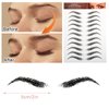 Molain Eyebrow Tattoos Stickers 7 PCS Waterproof Tattoo Color Fake Eyebrows Tattooed Stencils Instant Transfer False Brows Shape Grooming Shaping Temporary Brow Peel Off Tint Paper For Women(black)