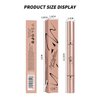 Go Ho Liquid Eyeliner Stamp Wingliner,Brown Winged Eyeliner Stamps for Cat Eyes,Long lasting Super Slim Precise Felt Tip Liquid Eye Liner Tattoo Tools,1 PC