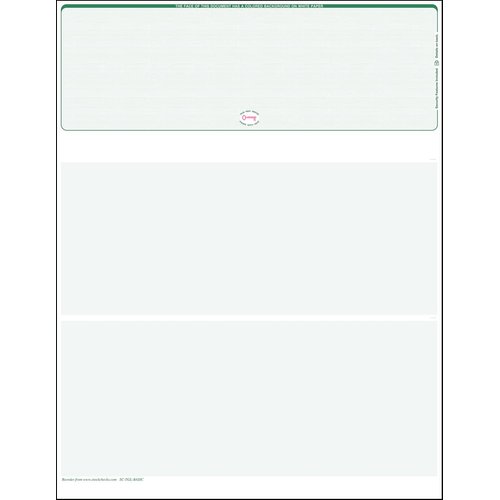 500 Green-Linen Laser Check Stock, (Top Position) Blank Laser Checks, Top Laser Check, Bank Checks, Business Checks, or Personal Checks