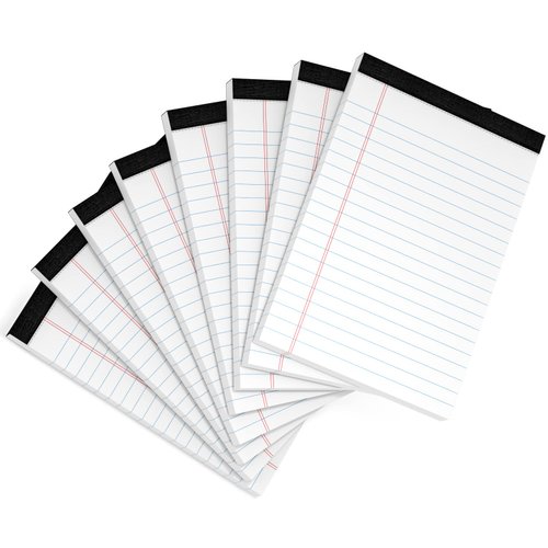 Legal Pads 4x6 Inch College Ruled Small Notepads Writing Note Pads for Work Study Taking Notes To do List, 30 Sheet/Pad Tear-Off Lined Paper Pads Memo & Scratch Pads for Office Home Car School, 8 Pack
