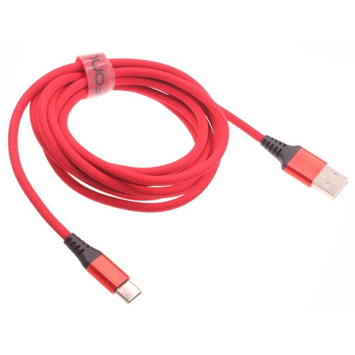 Red 6ft USB-C Cable Type-C Charger Cord Power for Nord N200 5G Phone, Wire Long Braided Fast Charge Sync High Speed Compatible with OnePlus Nord N200 5G Model