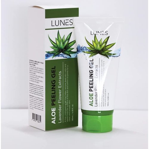LUNES Aloe Peeling Gel! A Mild Peel Solution & Deep Cleansing 180 ml/ 6.08 fl. Oz. Korean Products